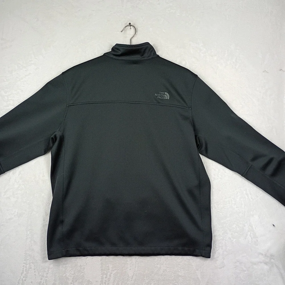 The North Face Mens Windwall Softshell Jacket Black‎ Full Zip Mock Neck XL